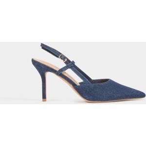 Morgan Escarpins slingback denim stone femme 37 - Publicité Morgan Escarpins slingback denim stone femme 37 - Publicité