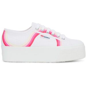 Superga 2790 Round Stripes - Baskets Blanco/Rosa-ATG 39 - Publicité Superga 2790 Round Stripes - Baskets Blanco/Rosa-ATG 39 - Publicité