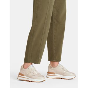 LIUJO Sneakers À Plateforme En Cuir, Chanvre, 36 - Publicité LIUJO Sneakers À Plateforme En Cuir, Chanvre, 36 - Publicité