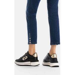 LIUJO Sneakers En Cuir Avec Logo Décoratif, Noir, 38 - Publicité LIUJO Sneakers En Cuir Avec Logo Décoratif, Noir, 38 - Publicité