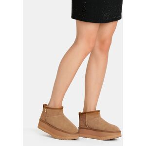 LIUJO Bottines Chaudes À Plateforme, Cognac, 40 - Publicité LIUJO Bottines Chaudes À Plateforme, Cognac, 40 - Publicité