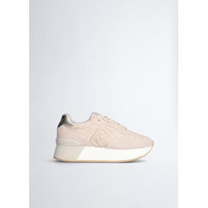 LIUJO Sneakers À Plateforme En Tweed, Rose, 35 - Publicité LIUJO Sneakers À Plateforme En Tweed, Rose, 35 - Publicité