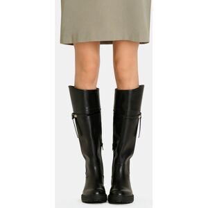 LIUJO Bottes Hautes En Cuir, Noir, 37 - Publicité LIUJO Bottes Hautes En Cuir, Noir, 37 - Publicité