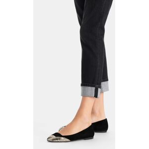 LIUJO Ballerines En Daim Effet Craquelé, Noir, 35 - Publicité LIUJO Ballerines En Daim Effet Craquelé, Noir, 35 - Publicité