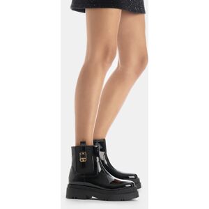 LIUJO Bottines À Plateforme En Vernis, Noir, 39 - Publicité LIUJO Bottines À Plateforme En Vernis, Noir, 39 - Publicité