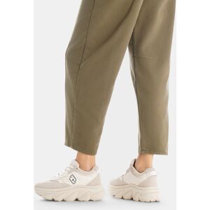 LIUJO Sneakers À Semelle Épaisse En Daim Et En Mesh, Lait, 41 - Publicité LIUJO Sneakers À Semelle Épaisse En Daim Et En Mesh, Lait, 41 - Publicité