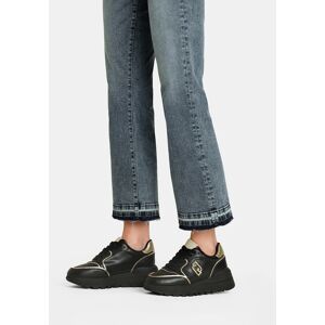 LIUJO Sneakers À Plateforme En Cuir, Noir, 36 - Publicité LIUJO Sneakers À Plateforme En Cuir, Noir, 36 - Publicité