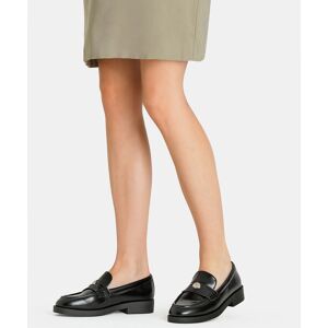 LIUJO Mocassins En Cuir Abrasé, Noir, 37 - Publicité LIUJO Mocassins En Cuir Abrasé, Noir, 37 - Publicité