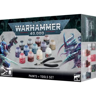 Games Workshop Warhammer 40k - Citadel Paint & Tools Set - Publicité Games Workshop Warhammer 40k - Citadel Paint & Tools Set - Publicité
