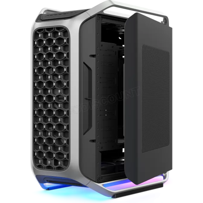 Boitier Grand Tour E-ATX Cooler Master Cosmos Alpha RGB avec panneau vitré (Noir/Argent)) - Publicité Boitier Grand Tour E-ATX Cooler Master Cosmos Alpha RGB avec panneau vitré (Noir/Argent)) - Publicité