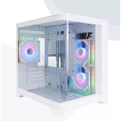 Boitier Mini Tour Micro ATX 1stPlayer UView 5 RGB avec panneaux vitrés (Blanc) - Publicité Boitier Mini Tour Micro ATX 1stPlayer UView 5 RGB avec panneaux vitrés (Blanc) - Publicité