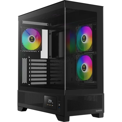 Boitier Moyen Tour ATX Gamdias Atlas M1 RGB avec panneaux vitrés (Noir) - Publicité Boitier Moyen Tour ATX Gamdias Atlas M1 RGB avec panneaux vitrés (Noir) - Publicité
