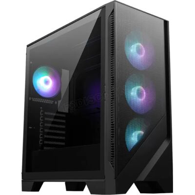 Boitier Moyen Tour ATX MSI Mag Forge 320R Airflow RGB avec panneau vitré (Noir) - Publicité Boitier Moyen Tour ATX MSI Mag Forge 320R Airflow RGB avec panneau vitré (Noir) - Publicité