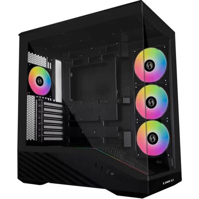 Lian-Li Boitier Moyen Tour E-ATX Lian Li Vector V100 RGB avec panneaux vitrés (Noir) - Publicité Lian-Li Boitier Moyen Tour E-ATX Lian Li Vector V100 RGB avec panneaux vitrés (Noir) - Publicité