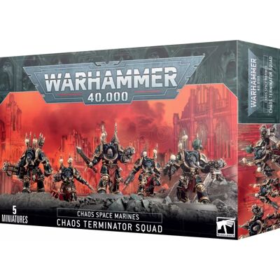 Games Workshop Warhammer 40k - Space Marine du Chaos Terminators (2019) - Publicité Games Workshop Warhammer 40k - Space Marine du Chaos Terminators (2019) - Publicité