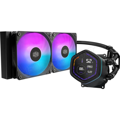 Kit Watercooling AIO Cooler Master MasterLiquid Core Nex Digital RGB - 240mm (Noir) - Publicité Kit Watercooling AIO Cooler Master MasterLiquid Core Nex Digital RGB - 240mm (Noir) - Publicité