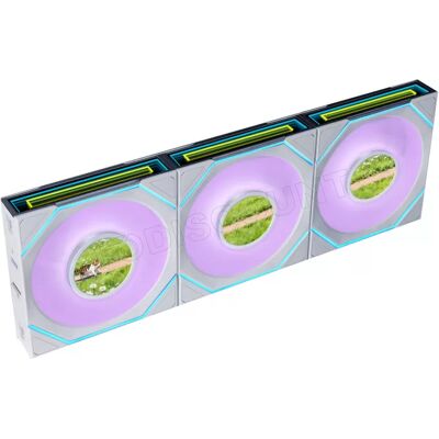Lian-Li Lot de 3 Ventilateurs de boitier Lian Li Uni Fan SL-Infinity LCD Flex Reverse RGB - 12cm (Blanc) - Publicité Lian-Li Lot de 3 Ventilateurs de boitier Lian Li Uni Fan SL-Infinity LCD Flex Reverse RGB - 12cm (Blanc) - Publicité