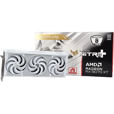 Carte Graphique Sapphire Radeon RX 9070 XT Nitro+ PhantomLink Polar OC - Publicité Carte Graphique Sapphire Radeon RX 9070 XT Nitro+ PhantomLink Polar OC - Publicité