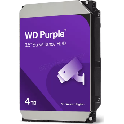 Disque Dur 3,5" Western Digital Purple Surveillance 4To 128Mo - S-ATA - Publicité Disque Dur 3,5" Western Digital Purple Surveillance 4To 128Mo - S-ATA - Publicité