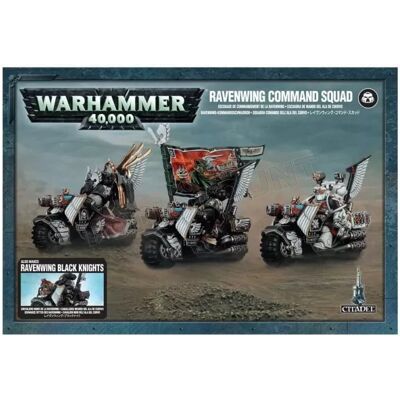 Games Workshop Warhammer 40k - Dark Angels Escouade de Commandement / Chevaliers de la Ravenwing - Publicité Games Workshop Warhammer 40k - Dark Angels Escouade de Commandement / Chevaliers de la Ravenwing - Publicité