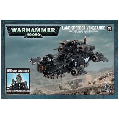 Games Workshop Warhammer 40k - Dark Angels Land Speeder Vengeance - Publicité Games Workshop Warhammer 40k - Dark Angels Land Speeder Vengeance - Publicité
