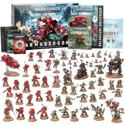 Games Workshop Warhammer 40k - Boite de Jeu V.11 : Armageddon (Fr) - Publicité Games Workshop Warhammer 40k - Boite de Jeu V.11 : Armageddon (Fr) - Publicité
