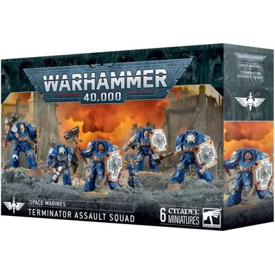 Games Workshop Warhammer 40k - Space Marines Escouade d'Assaut de Terminators (2025) - Publicité Games Workshop Warhammer 40k - Space Marines Escouade d'Assaut de Terminators (2025) - Publicité