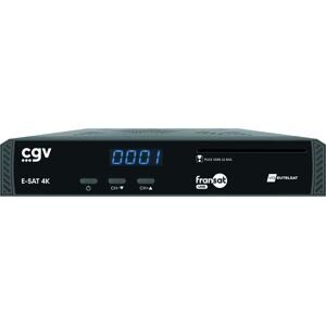 Récepteur satellite uhd CGV E-SAT4K - Publicité Récepteur satellite uhd CGV E-SAT4K - Publicité