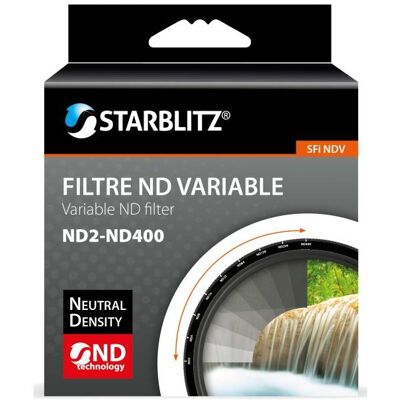 Filtre ND variable STARBLITZ 62mm - Accessoire pour poses longues - Publicité Filtre ND variable STARBLITZ 62mm - Accessoire pour poses longues - Publicité
