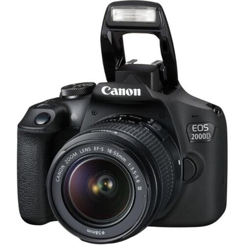 Appareil photo reflex numerique amateur CANON EOS 2000 D NOIR + 18-55 DC III Image