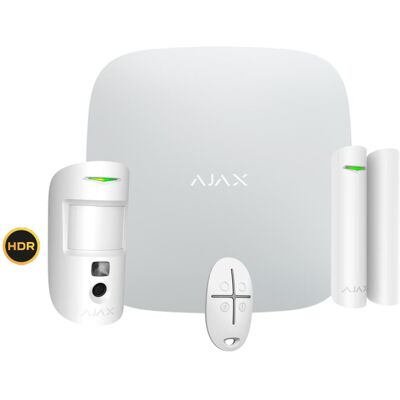Kit alarme sans fil AJAX STARTERKIT-CAM-HDR-W - Publicité Kit alarme sans fil AJAX STARTERKIT-CAM-HDR-W - Publicité