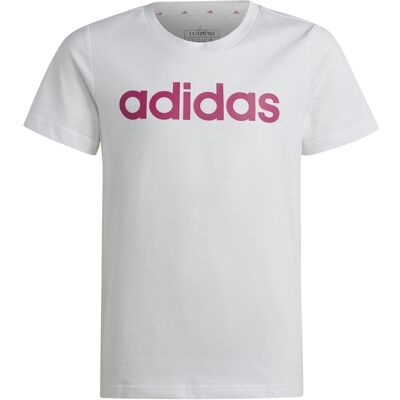 T-shirt ajusté logo coton fille adidas Essentials Linear Logo Blanc 11/12 ans - Publicité T-shirt ajusté logo coton fille adidas Essentials Linear Logo Blanc 11/12 ans - Publicité