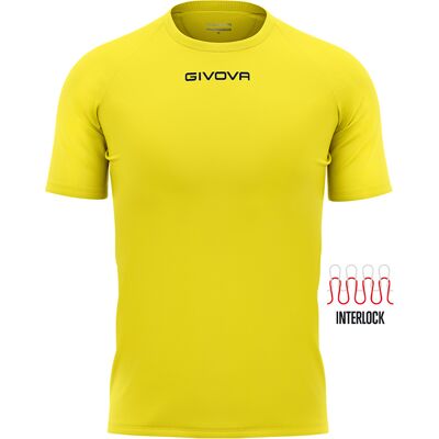 T-shirt de football pour enfants GIVOVA Jaune - Vêtements de Sport - Publicité T-shirt de football pour enfants GIVOVA Jaune - Vêtements de Sport - Publicité