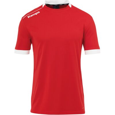 Maillot de Foot Kempa Manches Courtes - Rouge - Publicité Maillot de Foot Kempa Manches Courtes - Rouge - Publicité