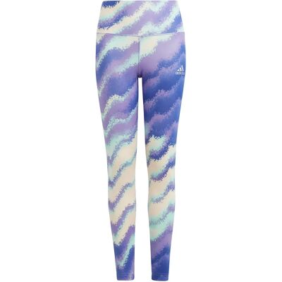 Legging taille haute imprimé fille adidas Dance Aeroready Bleu 14/15 ans - Publicité Legging taille haute imprimé fille adidas Dance Aeroready Bleu 14/15 ans - Publicité