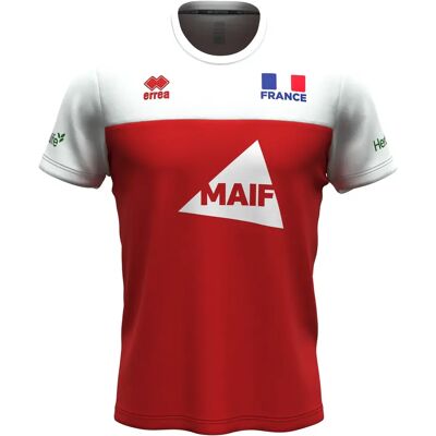 Errea Brandon Maif XL T-shirt de sport - Équipe France 2024/25 - Publicité Errea Brandon Maif XL T-shirt de sport - Équipe France 2024/25 - Publicité