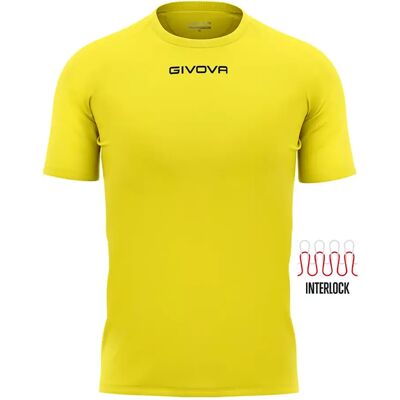 T-shirt de football pour enfants GIVOVA Jaune - Vêtements de Sport - Publicité T-shirt de football pour enfants GIVOVA Jaune - Vêtements de Sport - Publicité