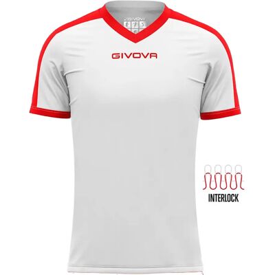 Ensemble de football Givova Revolution - Blanc/Rouge - XS - Publicité Ensemble de football Givova Revolution - Blanc/Rouge - XS - Publicité