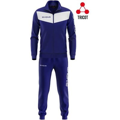 Survêtement Givova TR0180403 Marine/Bleu/Blanc pour hommes toute l'année - Publicité Survêtement Givova TR0180403 Marine/Bleu/Blanc pour hommes toute l'année - Publicité
