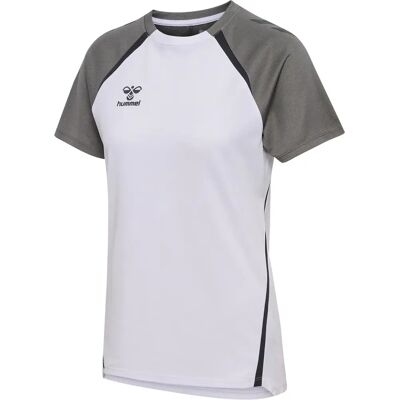 Hummel Maillot sportif Lead 2.0 Jersey S/S - Blanc/Gris acier - Publicité Hummel Maillot sportif Lead 2.0 Jersey S/S - Blanc/Gris acier - Publicité