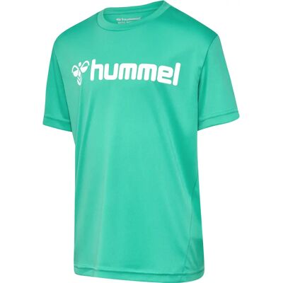 Hummel Logo Enfants Bleu 152 - T-Shirt - Publicité Hummel Logo Enfants Bleu 152 - T-Shirt - Publicité