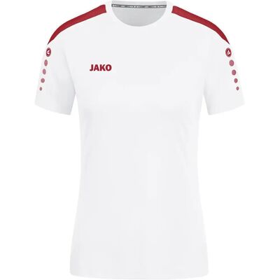 JAKO Maillot Femme Power KA - Blanc/Rouge - Taille 38 - Maillot de sport - Publicité JAKO Maillot Femme Power KA - Blanc/Rouge - Taille 38 - Maillot de sport - Publicité