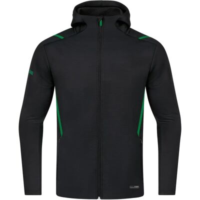 Veste de survêtement à capuche de loisir Jako Challenge Noir 4XL - Publicité Veste de survêtement à capuche de loisir Jako Challenge Noir 4XL - Publicité