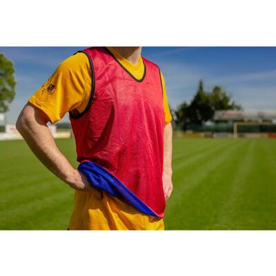 Chasuble d'entrainement réversible enfant PowerShot Bleu TU - Publicité Chasuble d'entrainement réversible enfant PowerShot Bleu TU - Publicité