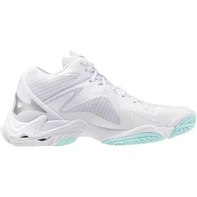 Chaussures indoor femme Mizuno Wave Lightning Z8 Mid Blanc 42 - Publicité Chaussures indoor femme Mizuno Wave Lightning Z8 Mid Blanc 42 - Publicité