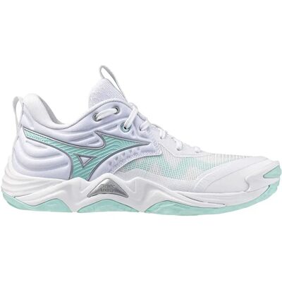 Chaussures indoor femme Mizuno Wave Momentum Elite Blanc 40 - Publicité Chaussures indoor femme Mizuno Wave Momentum Elite Blanc 40 - Publicité