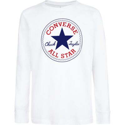 T-shirt manches longues bébé garçon Converse Chuck Patch Blanc 3 ans - Publicité T-shirt manches longues bébé garçon Converse Chuck Patch Blanc 3 ans - Publicité