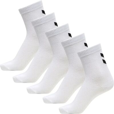 Chaussettes Hummel HmlMake My Day Sock (x5) Blanc 24/27 - Publicité Chaussettes Hummel HmlMake My Day Sock (x5) Blanc 24/27 - Publicité
