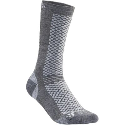 Paires de chaussettes mi-hautes Craft Warm (x2) Gris 40/42 - Publicité Paires de chaussettes mi-hautes Craft Warm (x2) Gris 40/42 - Publicité