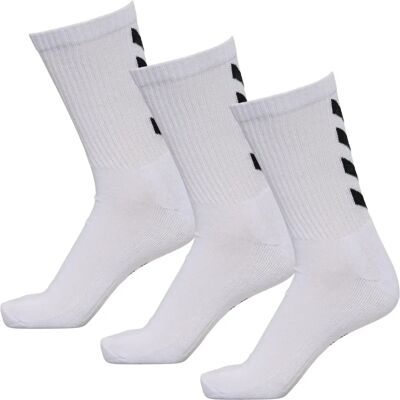 Chaussettes Hummel Fundamental (x3) Blanc 36/40 - Publicité Chaussettes Hummel Fundamental (x3) Blanc 36/40 - Publicité